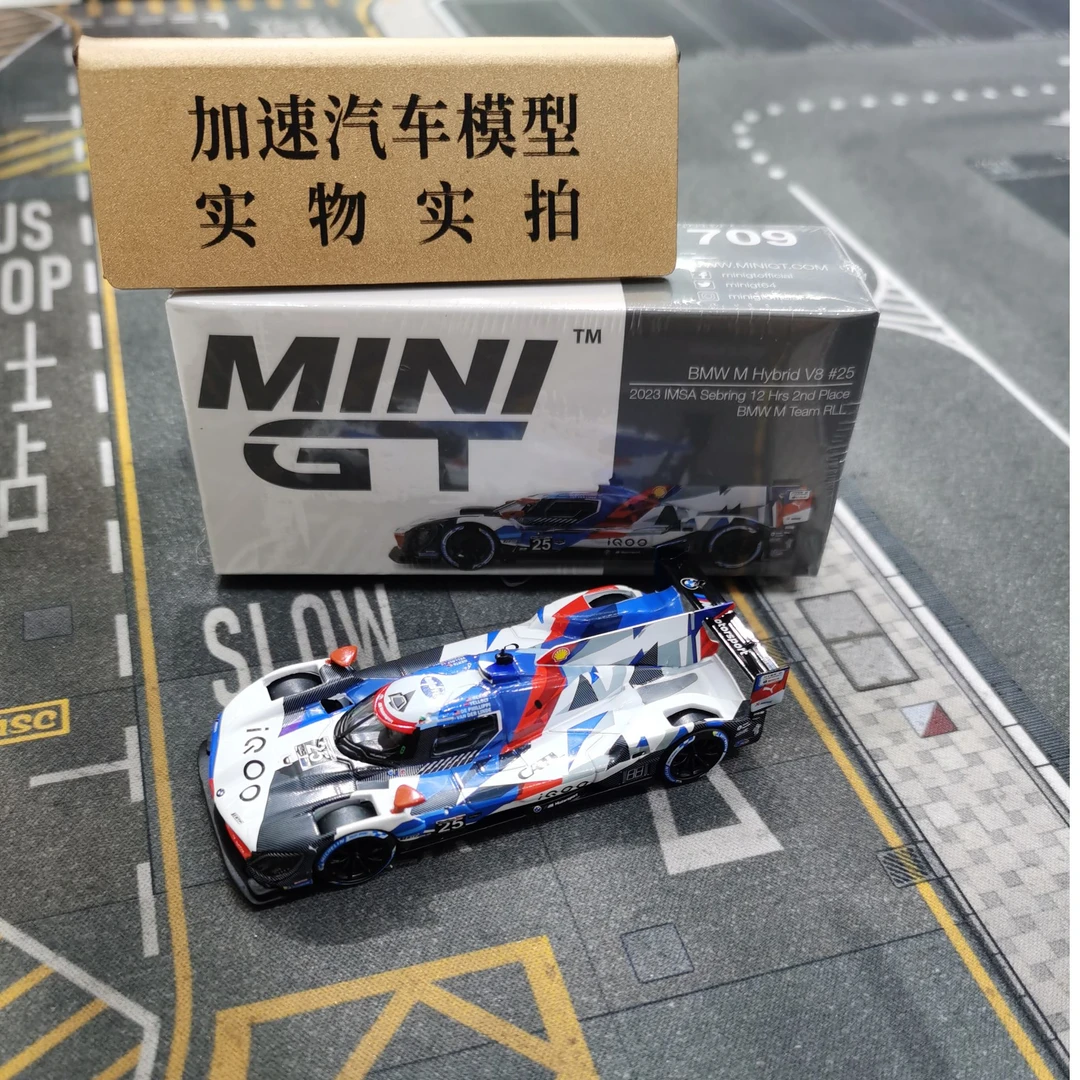 MINIGT 1:64宝马车队Hybrid V8 25号IMSA24小时耐力赛汽车模型709