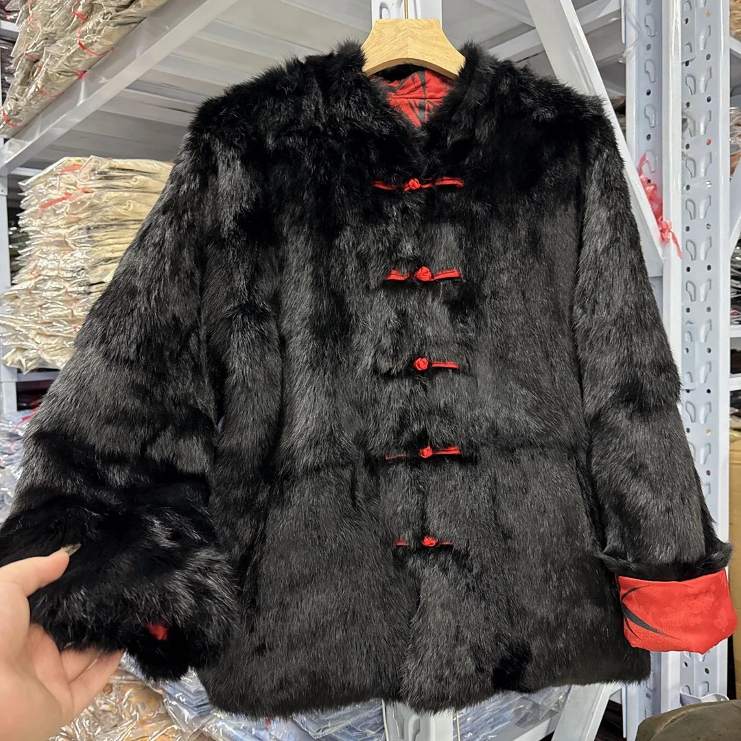 7135冬款季新款双面穿毛毛短外套