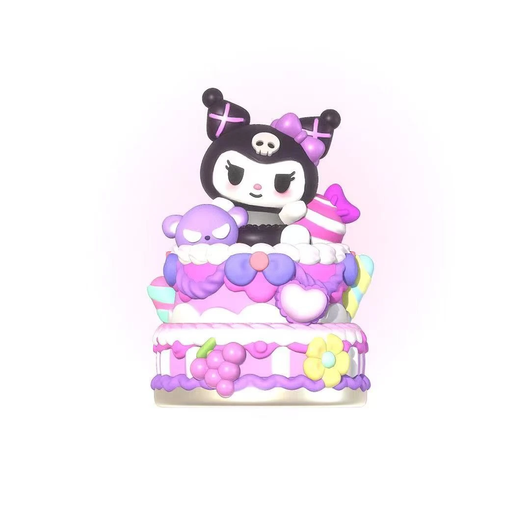 蛋糕库洛米石膏娃娃白胚