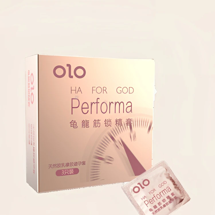 OLO玻尿酸避孕套 超薄隐形螺纹浮点颗粒套套 超润滑安全套零感