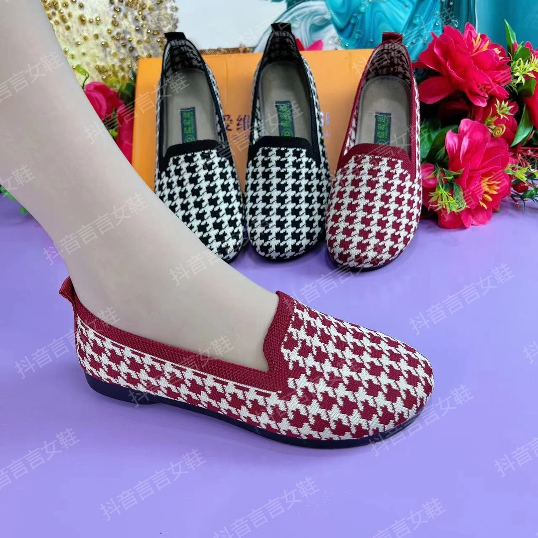 老北京布鞋时尚百搭舒适休闲软底平底透气妈妈鞋-24-18