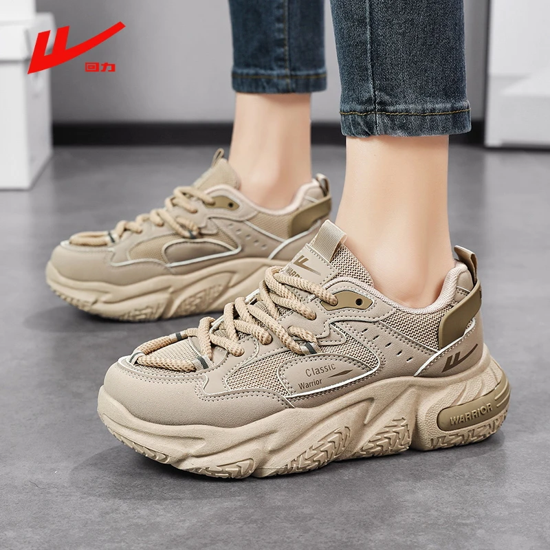 回力情侣老爹鞋夏季新款男女同款透气厚底ins潮百搭小众休闲潮鞋