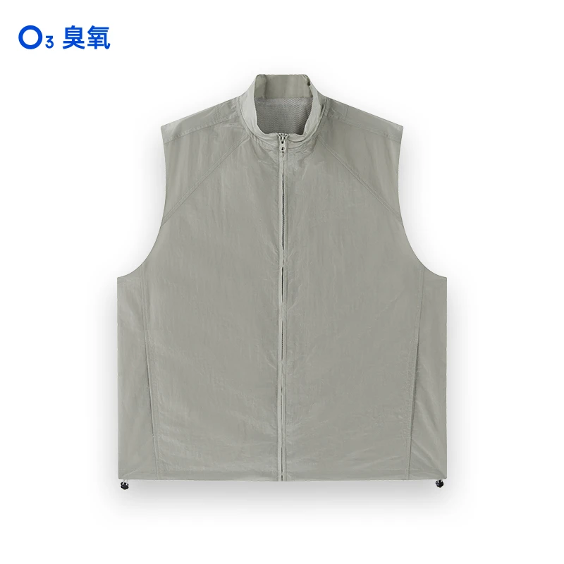OZONE臭氧O₃  Xuture 机能风工装马甲立领拉链无袖马甲
