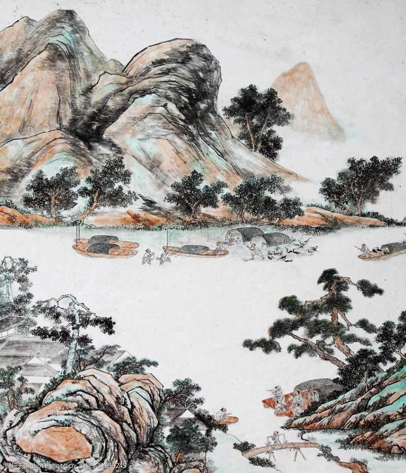 云竹苑5号书画院-绘画作品郑板侨竹子八条屏