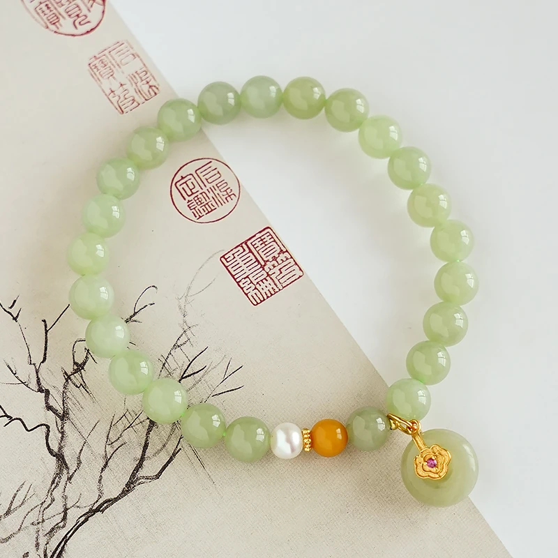 气质款和田玉单圈手链 -7651