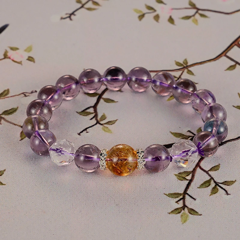 原创款紫水晶单圈手链 -6265