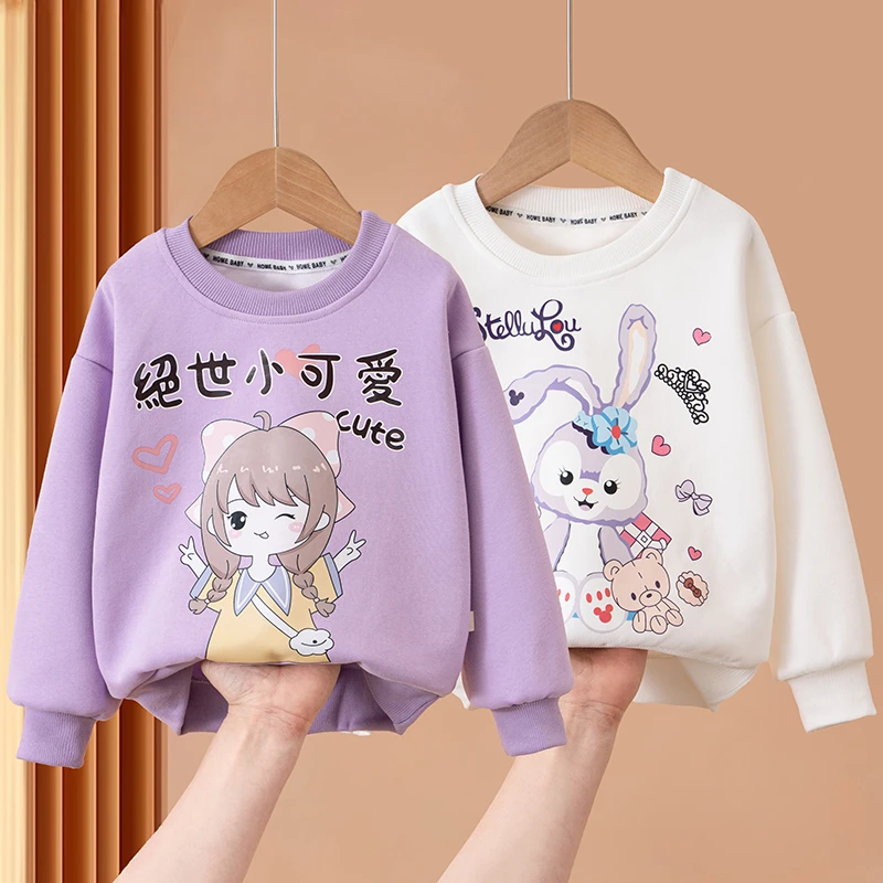 女孩卫衣星黛露春秋季儿童上衣中大童T恤款高档女童卫衣衬衣潮服