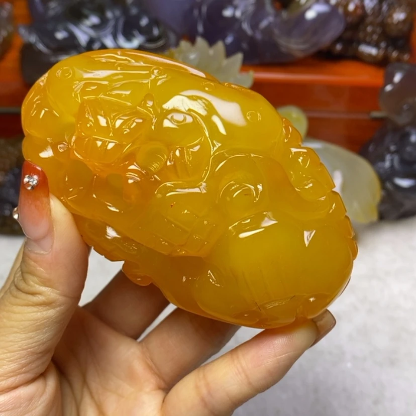 【闪购商品】玛瑙/玉髓手把未镶嵌勝*
