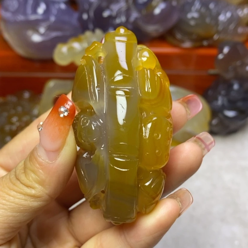【闪购商品】玛瑙/玉髓手把未镶嵌期**来
