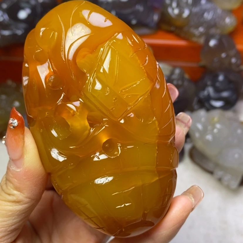【闪购商品】玛瑙/玉髓手把未镶嵌天**涛