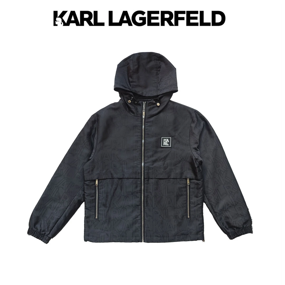 【官方男装】KARL LAGERFELD卡尔拉格斐老佛爷老花棉服1K1D70109190
