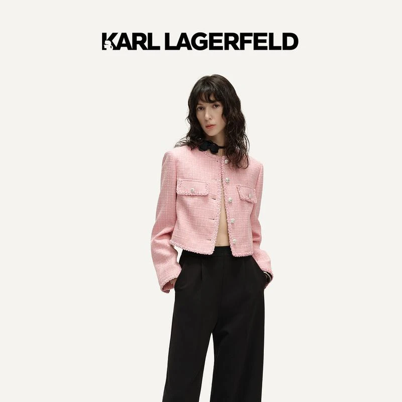【banjour专属】KARL LAGERFELD2024早春新款小香风外套241L1405