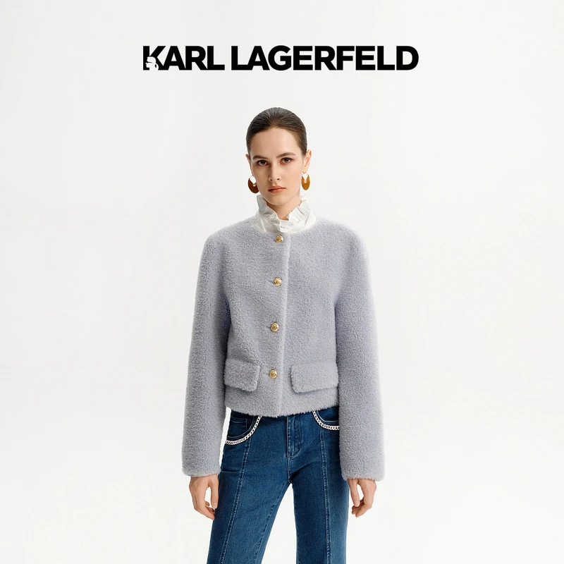 KARL LAGERFELD/卡尔拉格斐【星线好物】羊毛外套老佛爷K27E3803