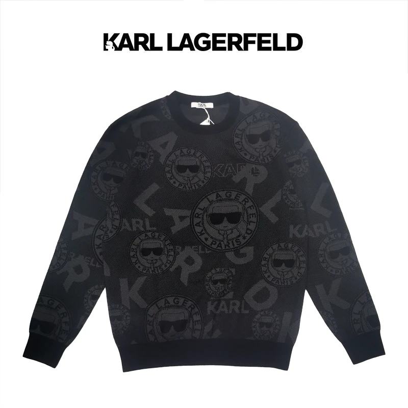【臻享男装】KARL LAGERFELD卡尔拉格斐秋季绵羊毛毛衫1K1C70202017
