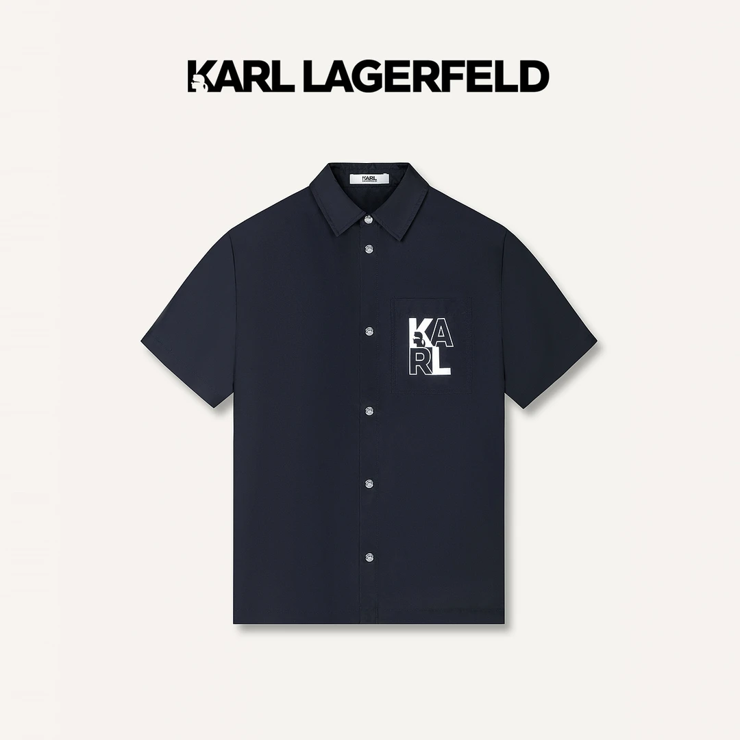 【臻享男装】KARL LAGERFELD卡尔拉格斐24印花短袖夹克1K1D10101008