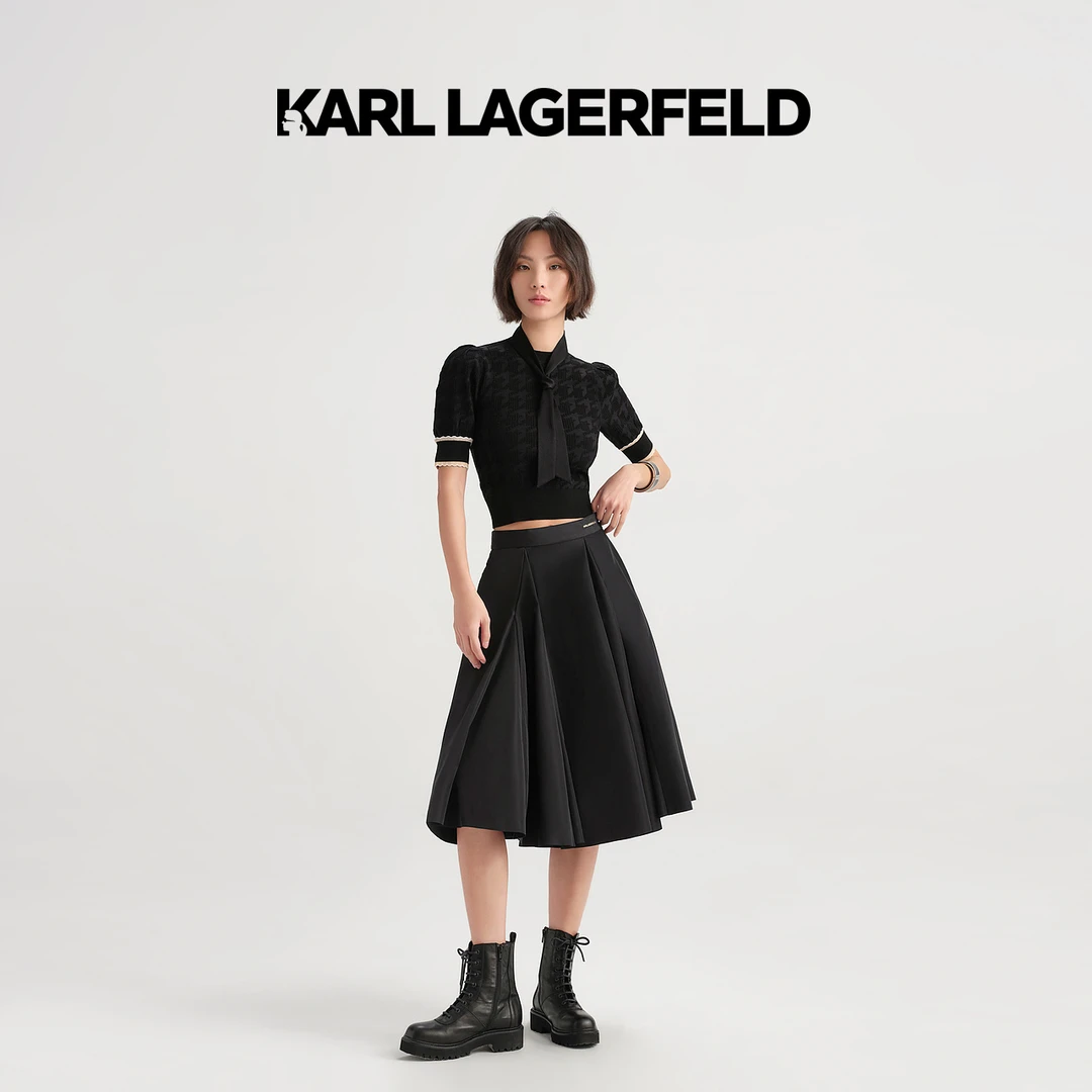 【娜娜】KARL LAGERFELD提花针织套头毛衫E33L2062