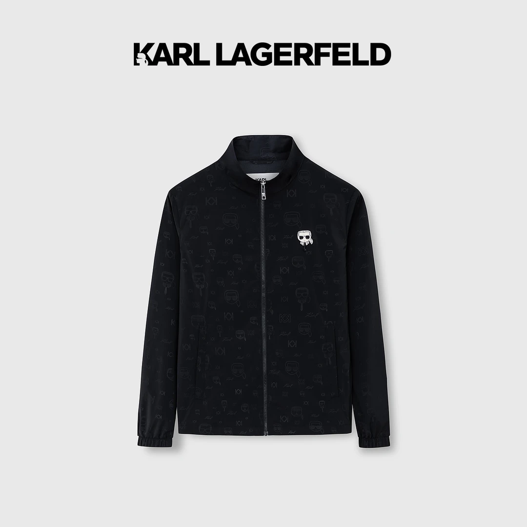 KARL LAGERFELD卡尔拉格斐2023春夏款印花夹克老佛爷1K1C10101589