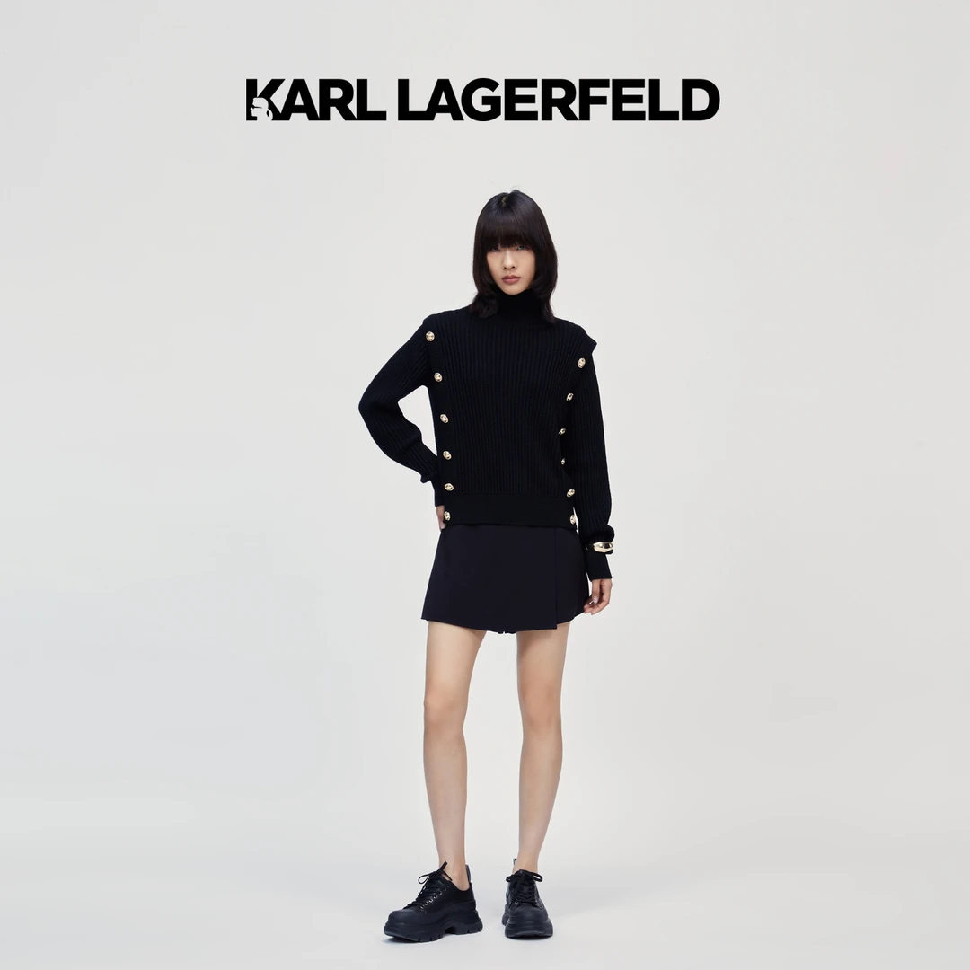 KARL LAGERFELD卡尔拉格斐23新款套头衫宽松针织衫E37W2069