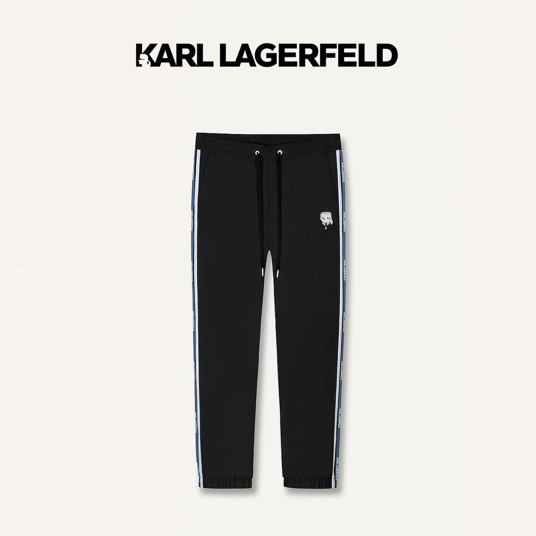 【官方男装】KARL LAGERFELD卡尔拉格斐24新钉珠休闲裤1K1D10402131