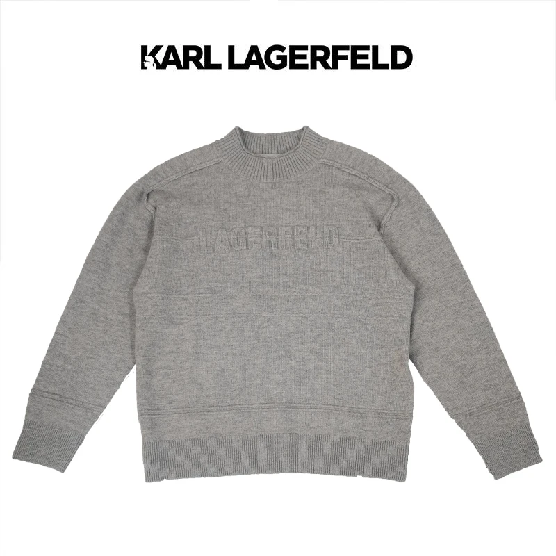 【官方男装】KARL LAGERFELD卡尔拉格斐长袖套头衫1K1D70202805