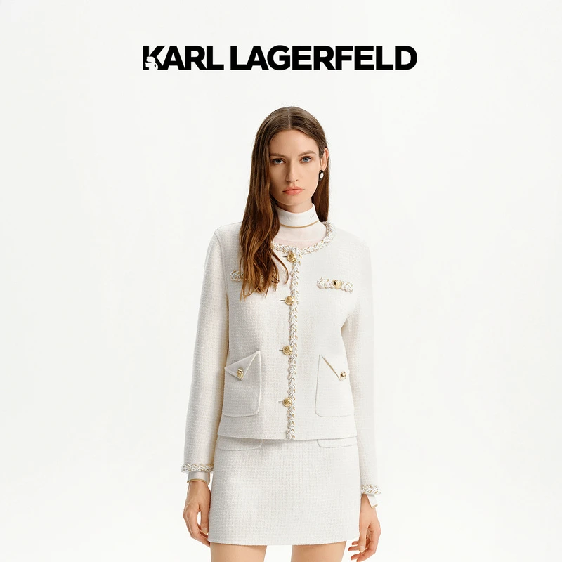 KARL LAGERFELD/卡尔拉格斐【星线好物】花边外套老佛爷K26E1528