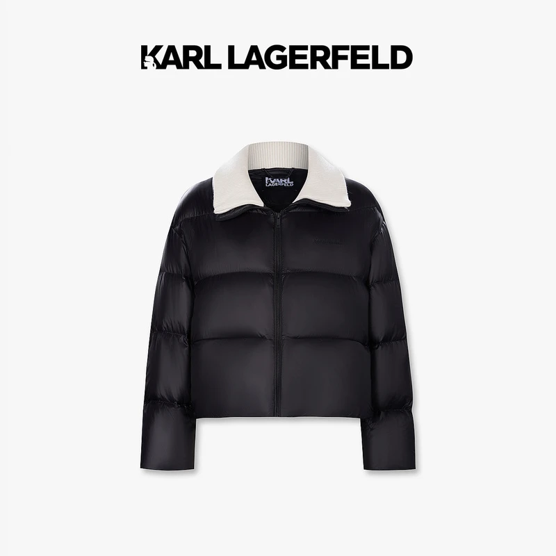 KARL LAGERFELD卡尔拉格斐2024冬季新款龟背羽绒服老佛爷K27L4041