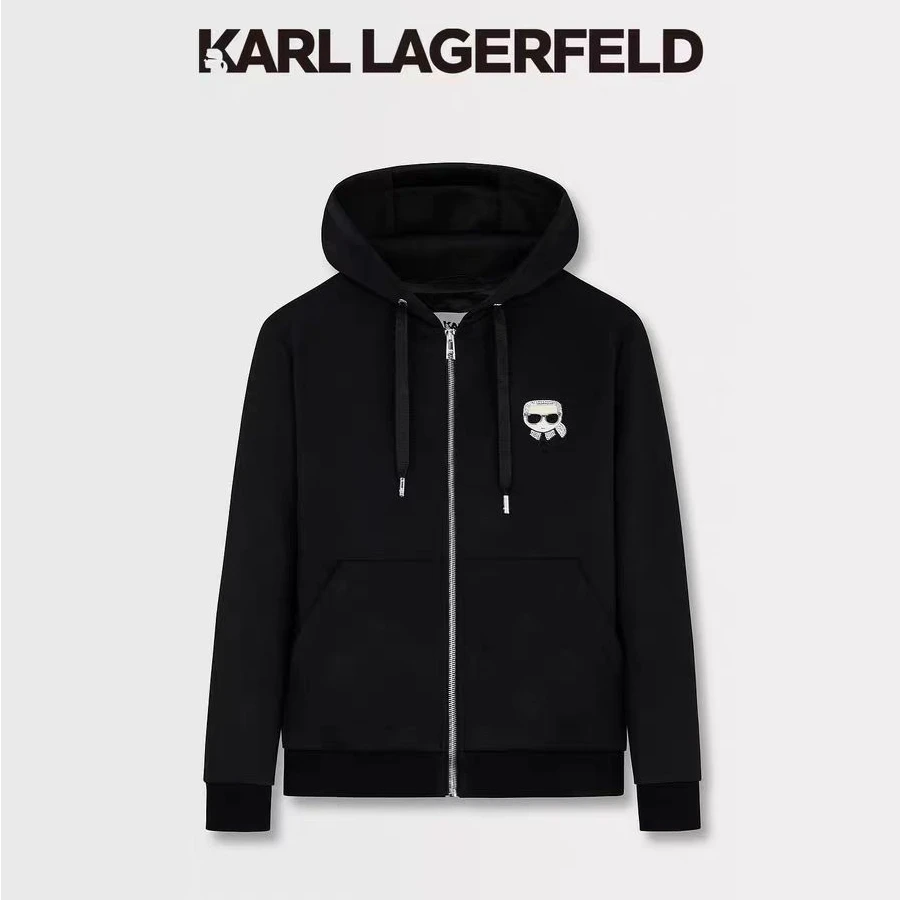 【官方男装】KARL LAGERFELD卡尔拉格斐春秋钉珠夹克1K1B50101538