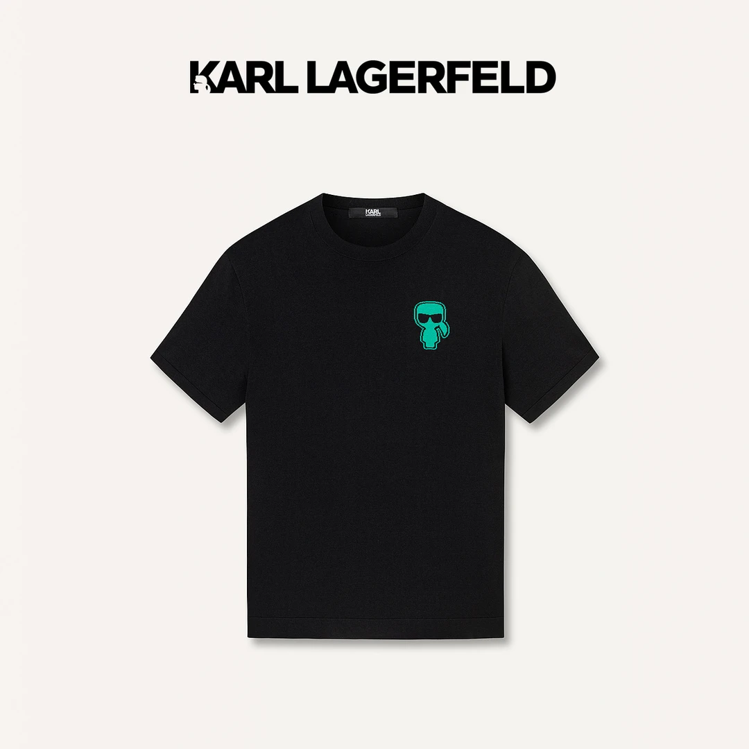 【臻享男装】KARL LAGERFELD卡尔拉格斐24春夏款刺绣T恤241N2012