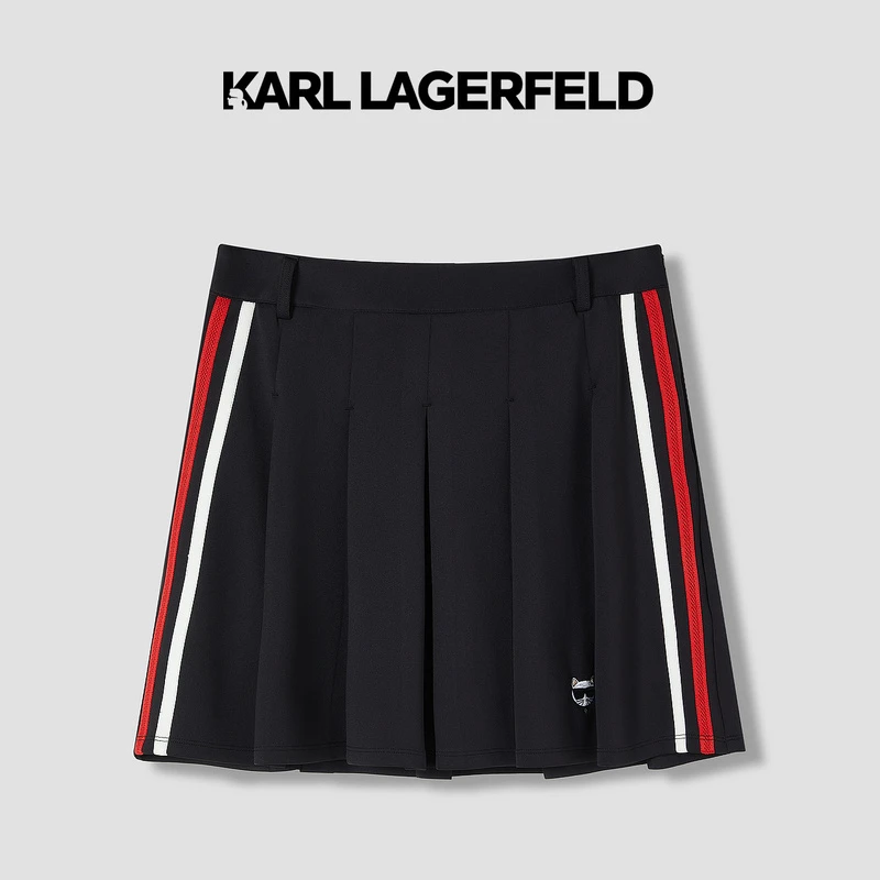 【官方】KARL LAGERFELD卡尔拉格斐24冬新款梭织半裙老佛爷K27P1204