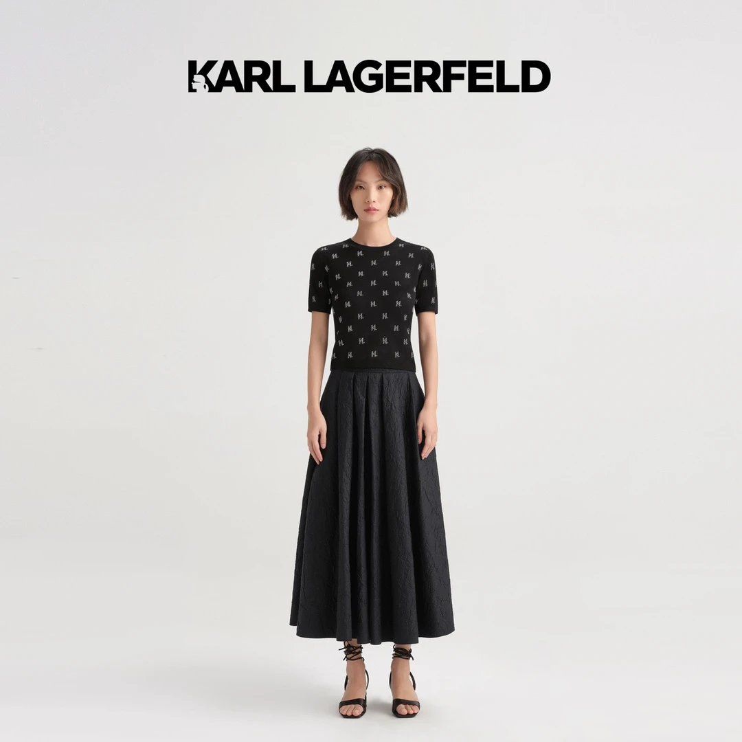 【晨粉专享价】KARL LAGERFELD卡尔拉格斐春夏新款半身裙E33L1298