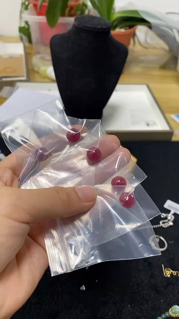 【闪购商品】红宝石颈饰未镶嵌FG4624-红宝石10+通孔单珠