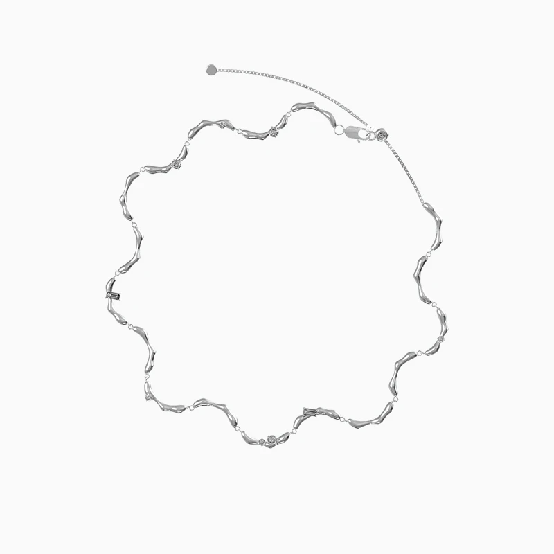 KVK 铜合金项链   CLOUD 云系列拼接CHOKER项链