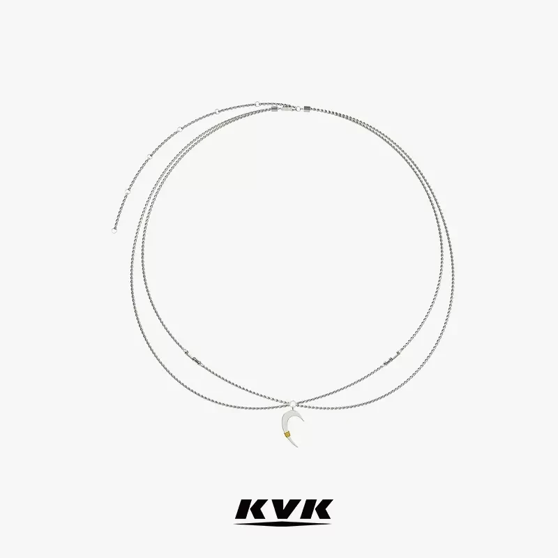 KVK 铜合金项链   HUNTING 游猎系列回形标绕线腰链