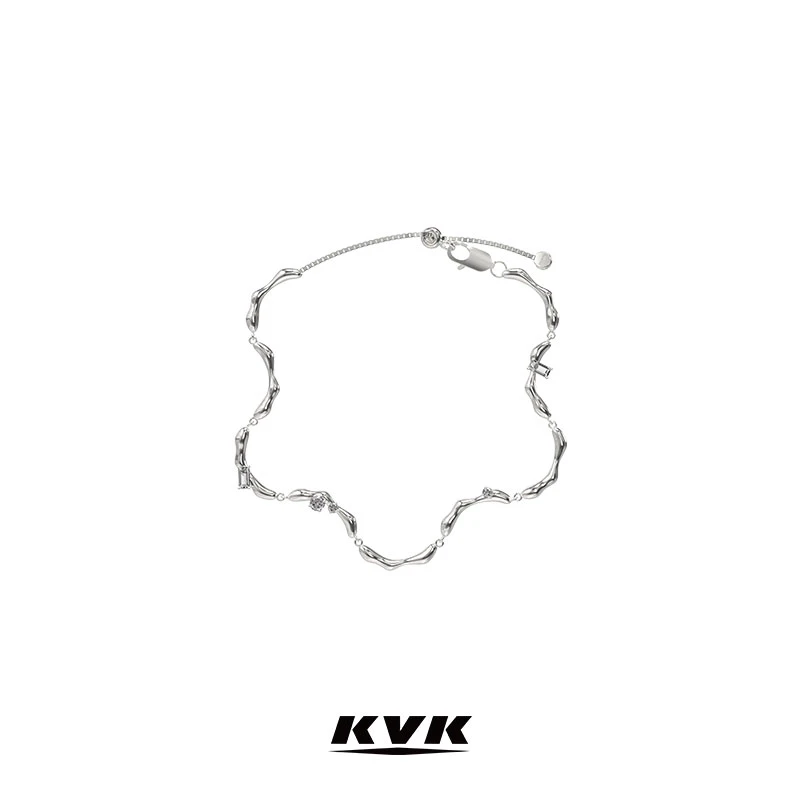 KVK 铜合金手链 CLOUD 云系列可调节基础手链轻奢小众设计感百搭