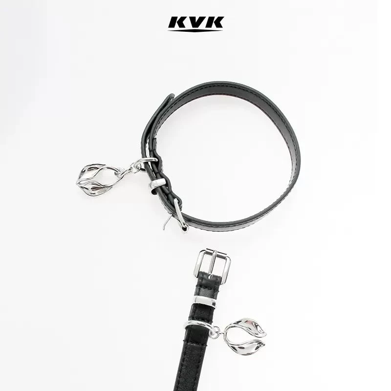KVK 铜合金皮质手链 忍者之夜光影刃系列创意时尚兔耳本命年官旗