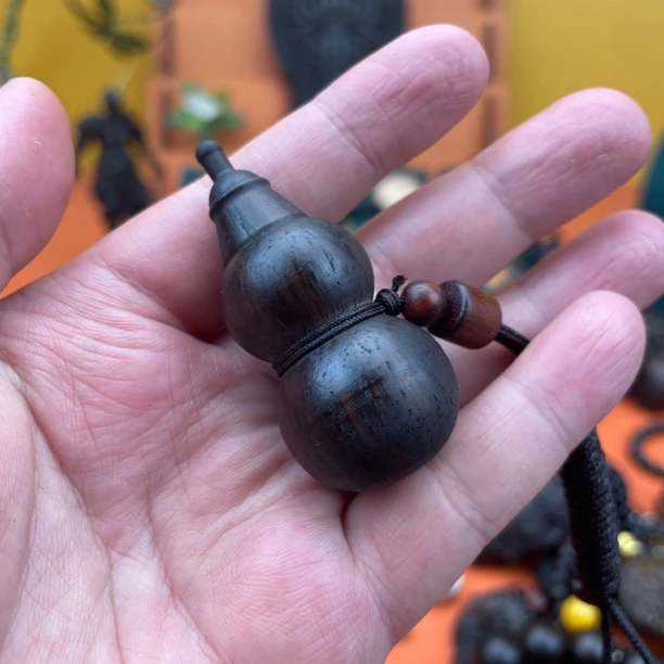 （开盖葫芦）5.3/2.4m巴布亚贡木天然复古原木雕刻文玩