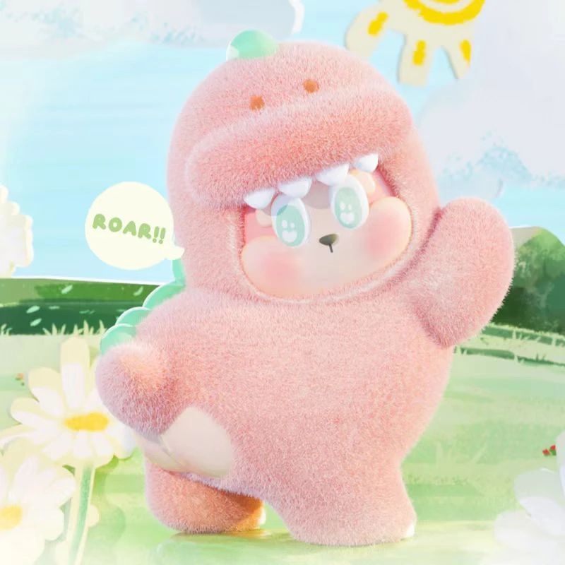 【拆盒】THE SLLO恐龙毛龙龙植绒系列盲盒潮玩手办