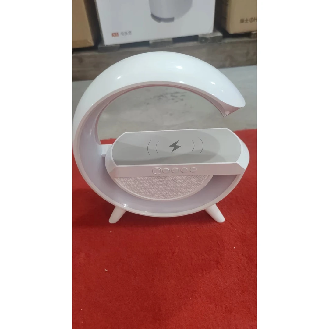 网红蓝牙音响无线充三合一音箱七彩无线氛围灯多功能音响摆件