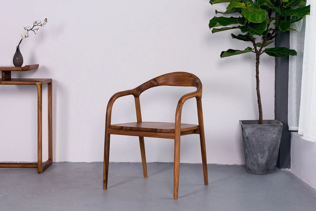 （喷漆工艺）胡桃木公园椅 50-59-78