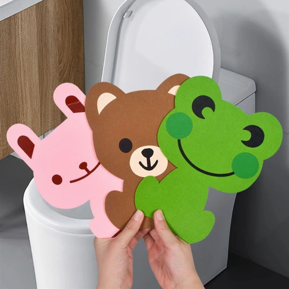 点砚毛毡除臭马桶贴 卡通动物浴室家居不织布卫生间除臭贴消臭粘