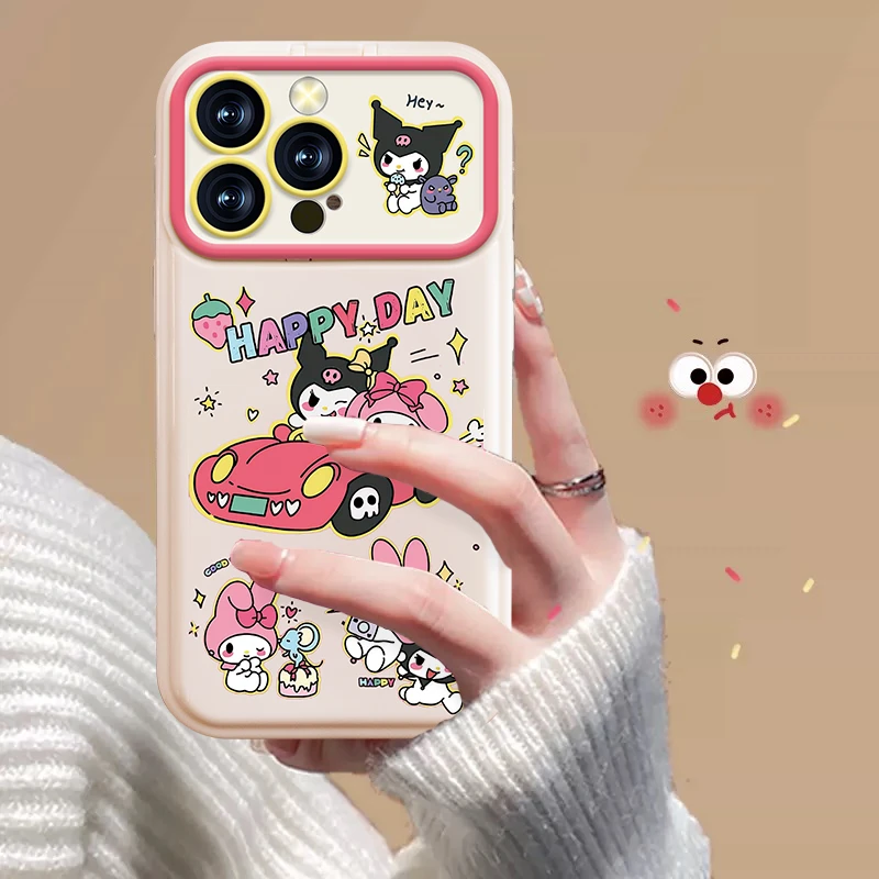时尚姐妹花苹果14华为/vivo/oppo翻盖镜子iPhone15pro手机壳创意