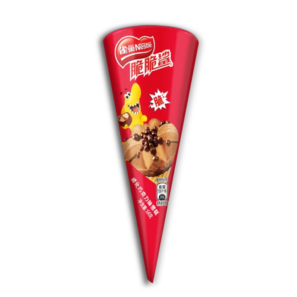 Nestle/雀巢脆脆鲨威化巧克力味甜筒雪糕威化巧克力味 64g
