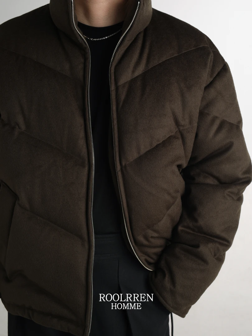 ROOLRREN 24FW 全羊毛90鹅绒长期主义实穿立领加厚面包羽绒服外套