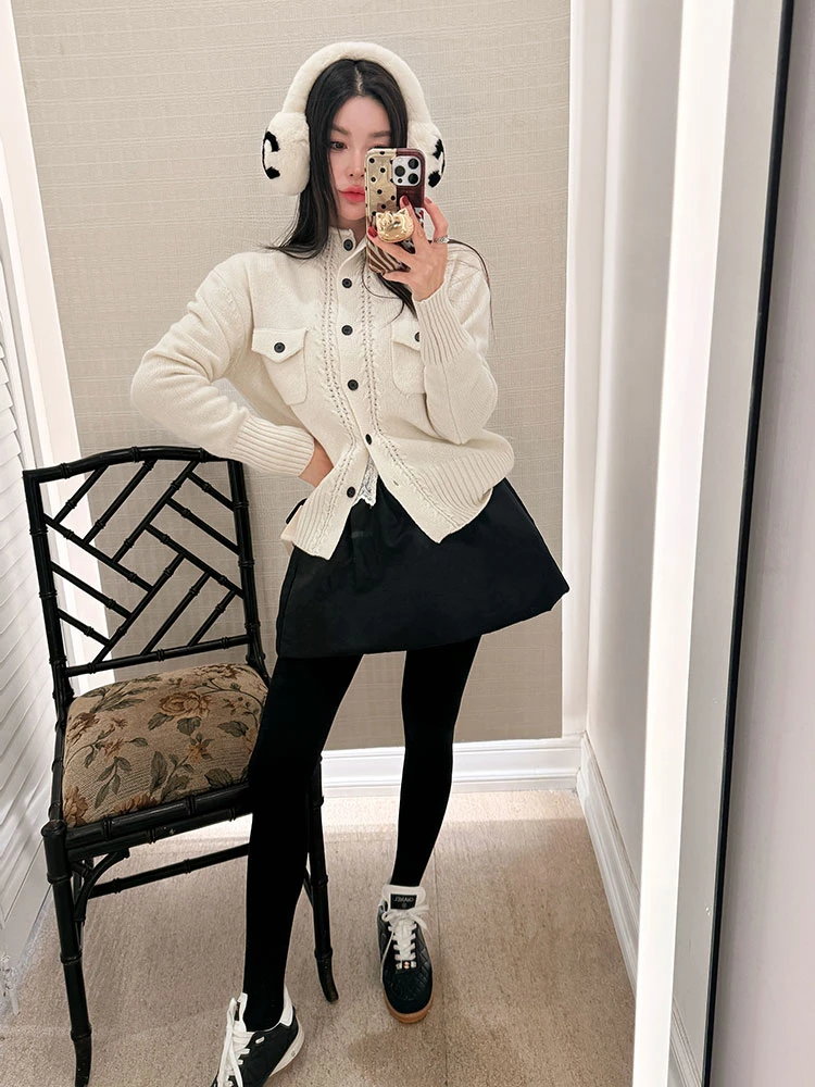 【花粉专享】秋冬甜欲小姐姐必备的夹棉加厚保暖半身小短裙