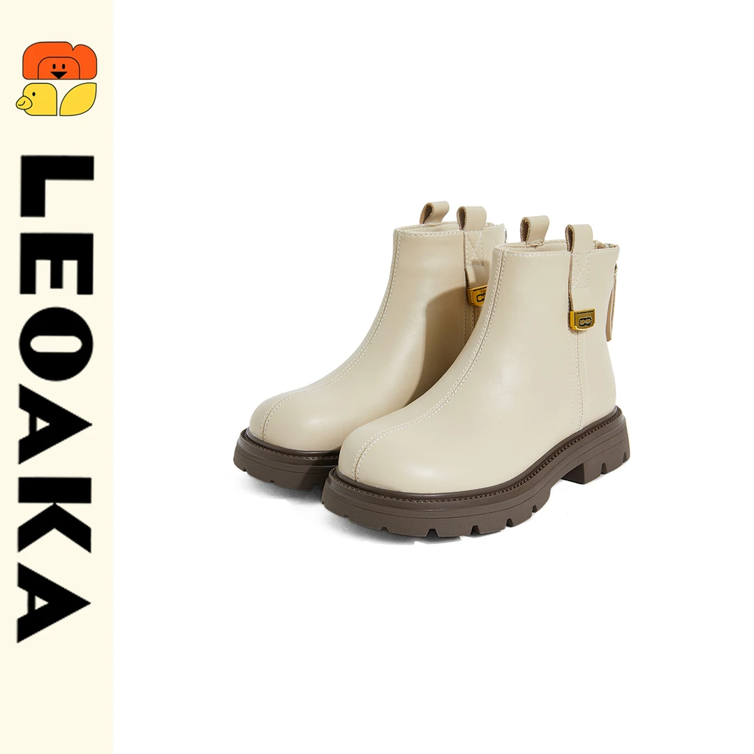 LEOAKA女孩百搭厚底时尚靴P351334923L