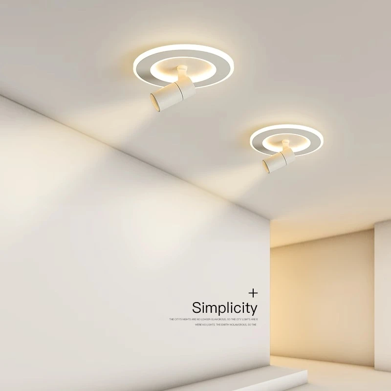 玄关吸顶灯led现代简约北欧客厅灯创意主卧室过道衣帽间阳台灯具