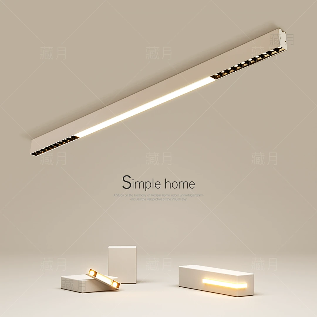 创意长条led吸顶灯过道走廊灯简约现代无主灯客厅卧室灯中山灯具