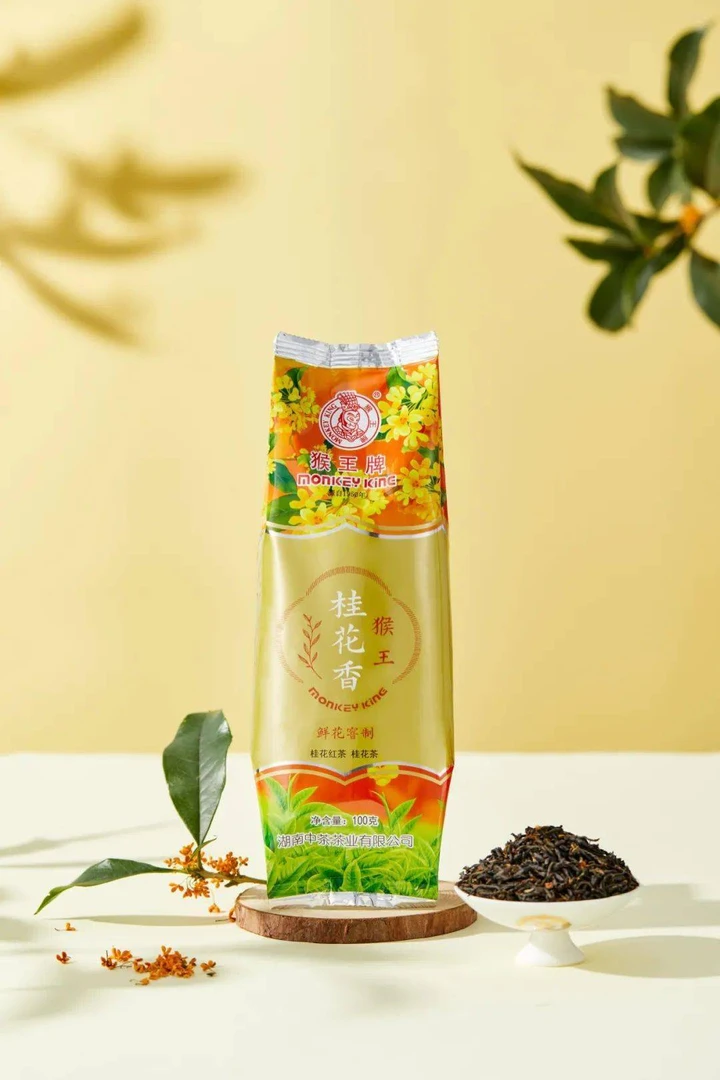 2024年猴王袋装桂花红茶100g口粮茶