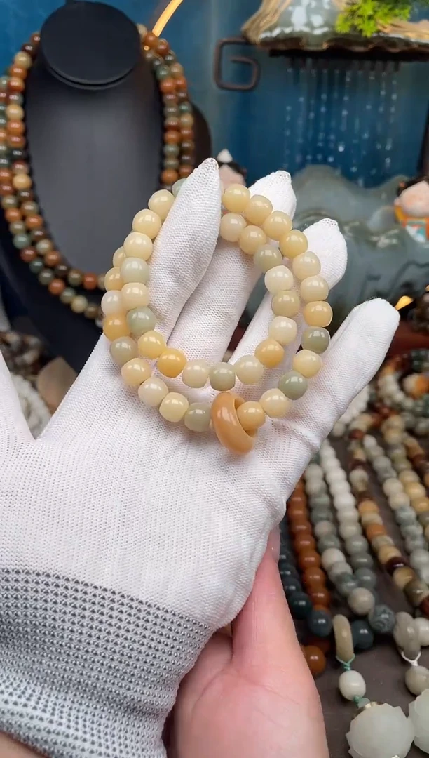 【闪购商品】白玉菩提吊坠菩提双圈