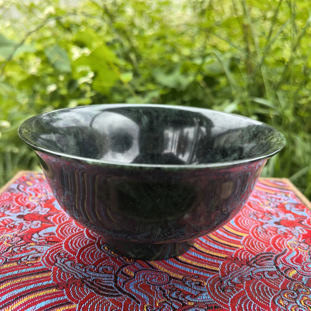 西藏雅鲁藏布江藏玉 碗 参